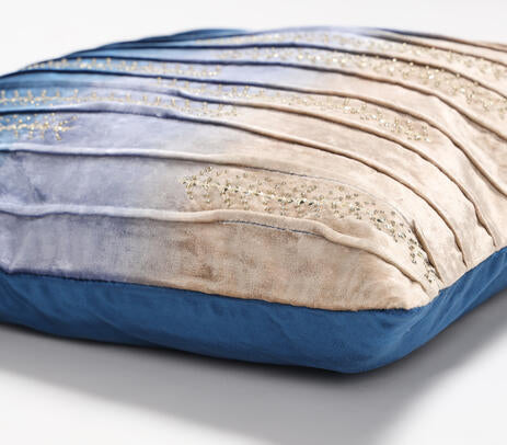 Embroidered Ombre Velvet Cushion Cover