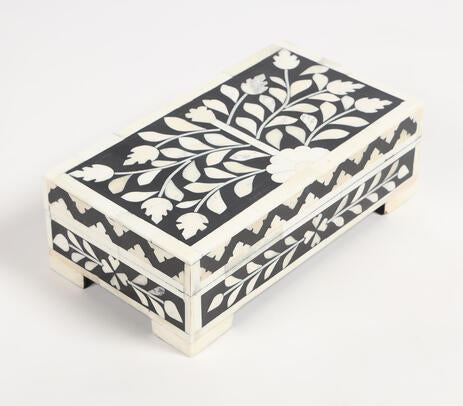 Inlay-work Monochrome Jewelry Box